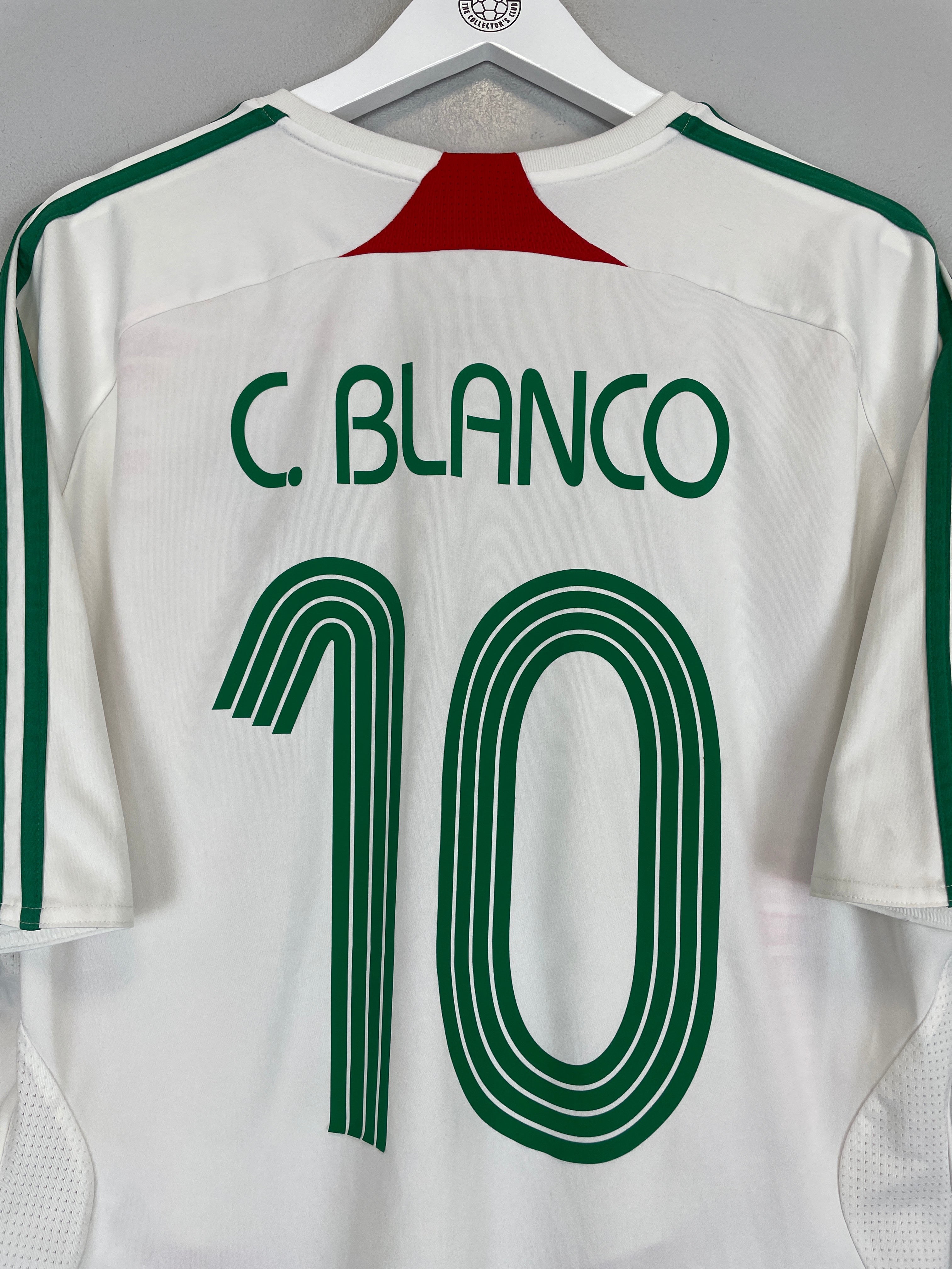 Shop 2007/08 MEXICO C.BLANCO #10 AWAY SHIRT (XL) ADIDAS, classic football shirts, vintage football shirts & retro soccer jerseys at Cult Kits