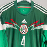 Shop 2014 MEXICO R.MARQUEZ #4 HOME SHIRT (XL) ADIDAS, classic football shirts, vintage football shirts & retro soccer jerseys at Cult Kits