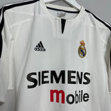 2003/04 REAL MADRID RONALDO #9 HOME SHIRT (M) ADIDAS