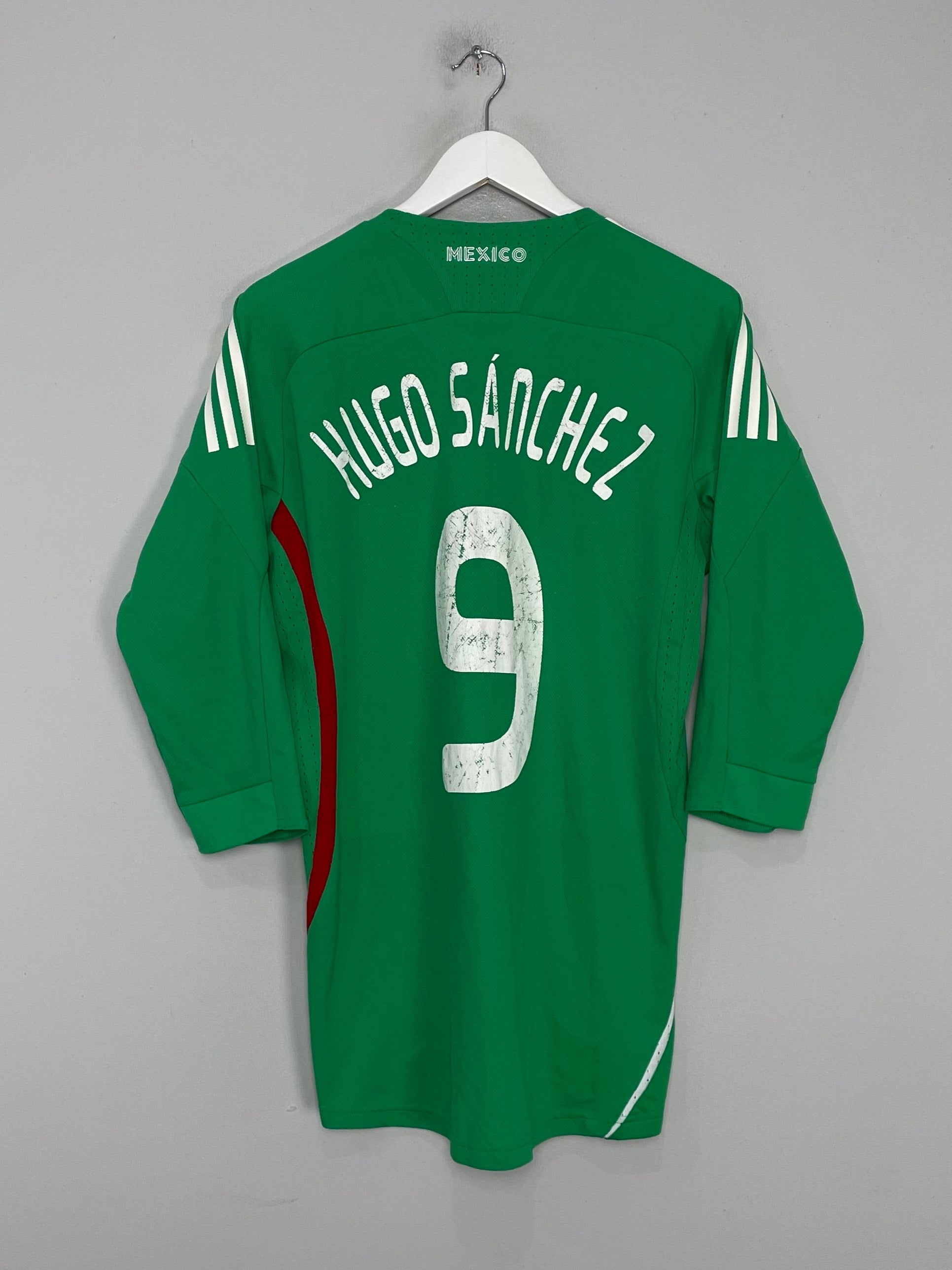 2008/10 MEXICO HUGO SANCHEZ #9 *PLAYER ISSUE* HOME SHIRT (L) ADIDAS