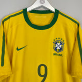 2010 BRAZIL ADRIANO #9 HOME SHIRT (XL) NIKE