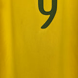 2010 BRAZIL ADRIANO #9 HOME SHIRT (XL) NIKE