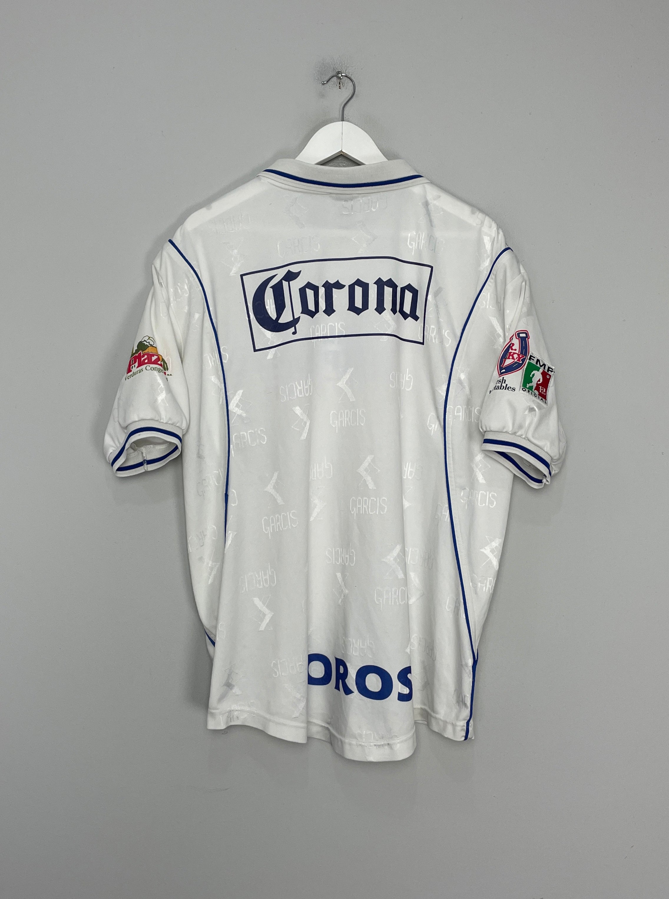 Shop 1999/00 ATLETICO CELAYA HOME SHIRT (XL) GARCIS, classic football shirts, vintage football shirts & retro soccer jerseys at Cult Kits
