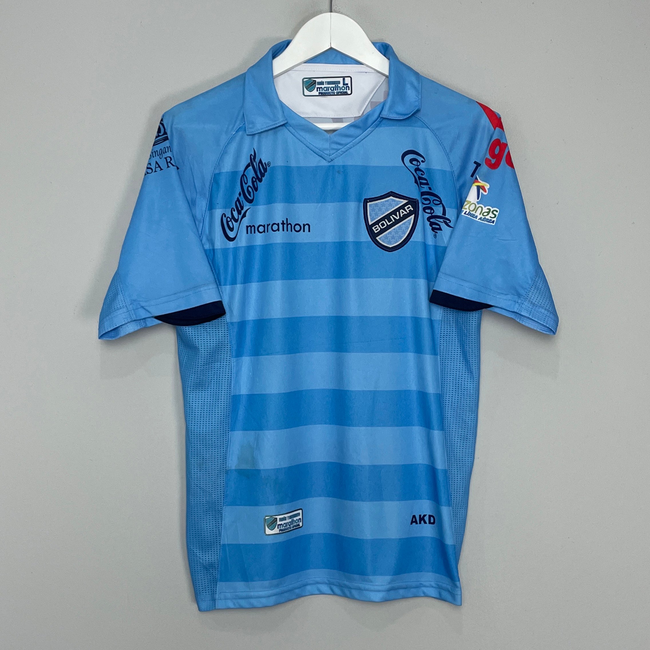 Shop 2014/15 BOLIVAR GARCIA #10 HOME SHIRT (L) MARATHON, classic football shirts, vintage football shirts & retro soccer jerseys at Cult Kits