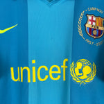 Shop 2007/08 BARCELONA MESSI #19 AWAY SHIRT (L) NIKE, classic football shirts, vintage football shirts & retro soccer jerseys at Cult Kits