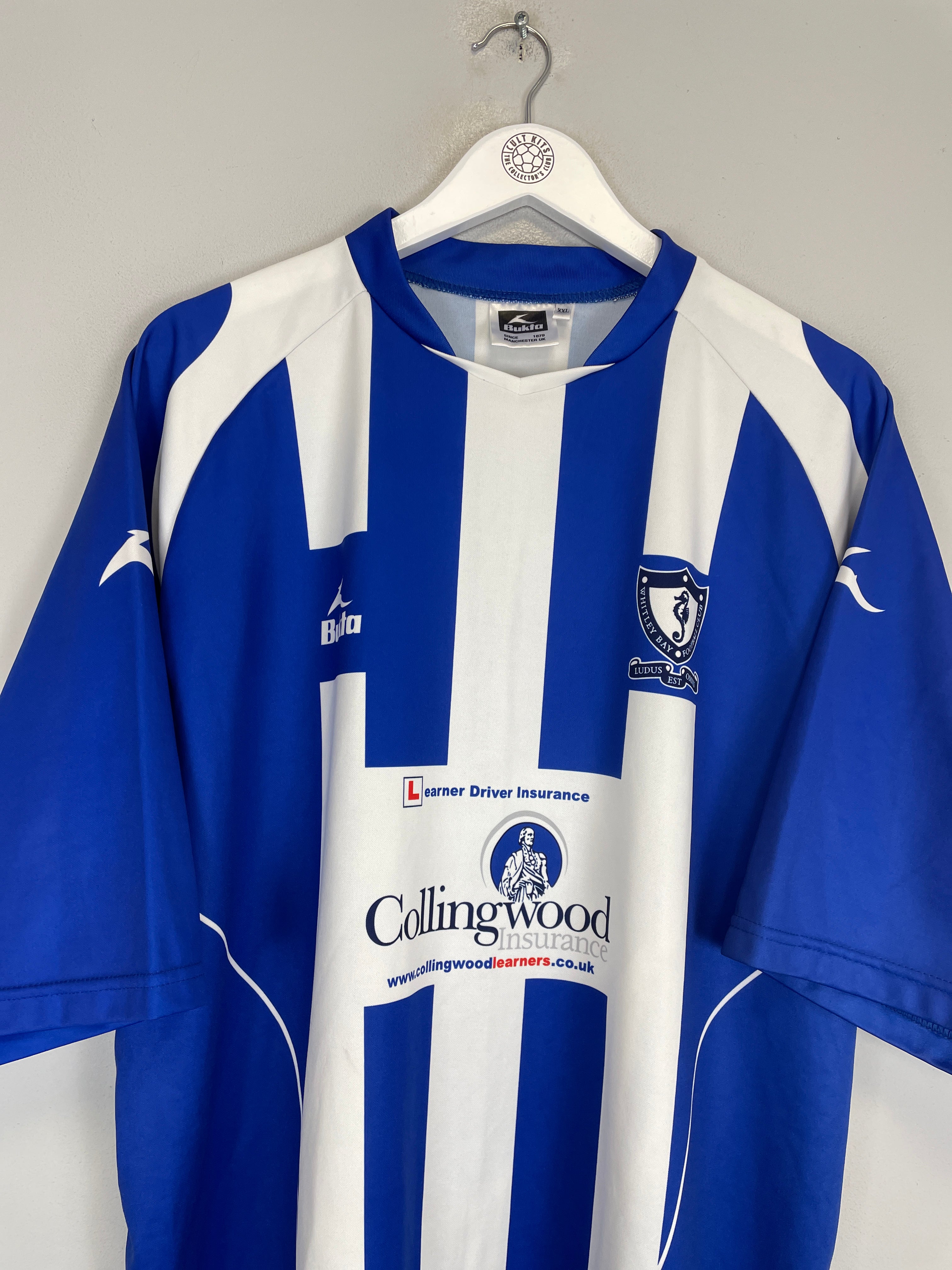 Shop 2008/09 WHITLEY BAY HOME SHIRT (XXL) BUKTA, classic football shirts, vintage football shirts & retro soccer jerseys at Cult Kits