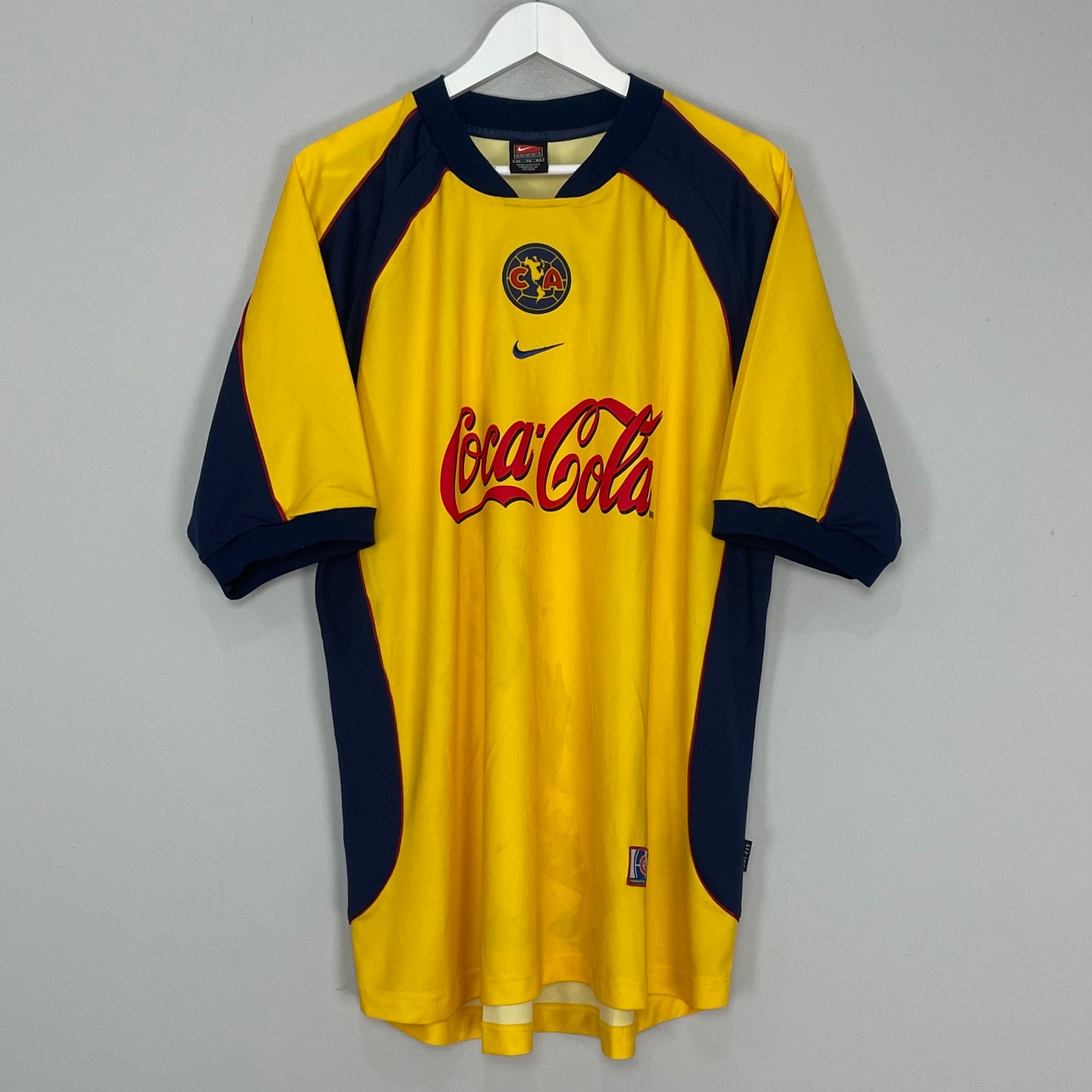 Shop 2001/02 CLUB AMERICA HOME SHIRT (XL) NIKE, classic football shirts, vintage football shirts & retro soccer jerseys at Cult Kits