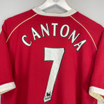 Shop 2006/07 MANCHESTER UNITED CANTONA #7 HOME SHIRT (XL) NIKE, classic football shirts, vintage football shirts & retro soccer jerseys at Cult Kits