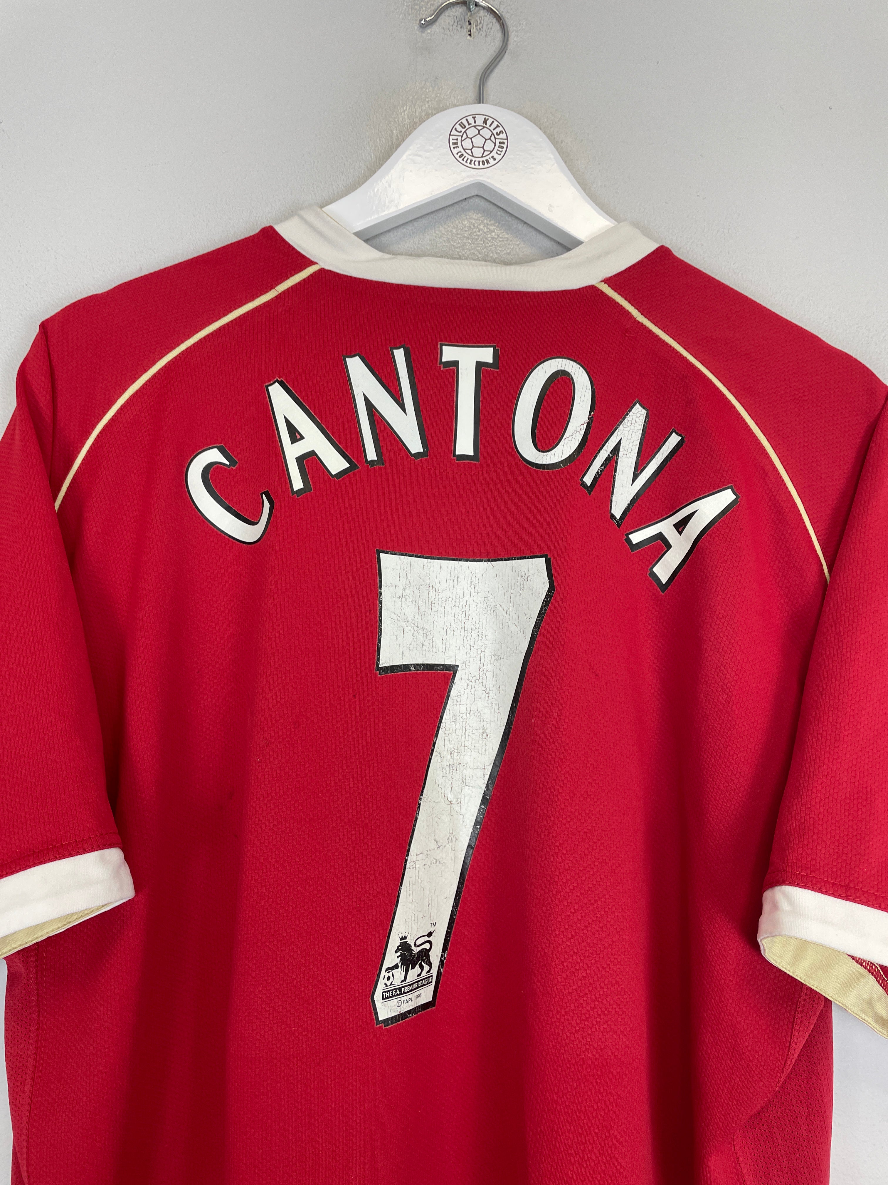 Shop 2006/07 MANCHESTER UNITED CANTONA #7 HOME SHIRT (XL) NIKE, classic football shirts, vintage football shirts & retro soccer jerseys at Cult Kits