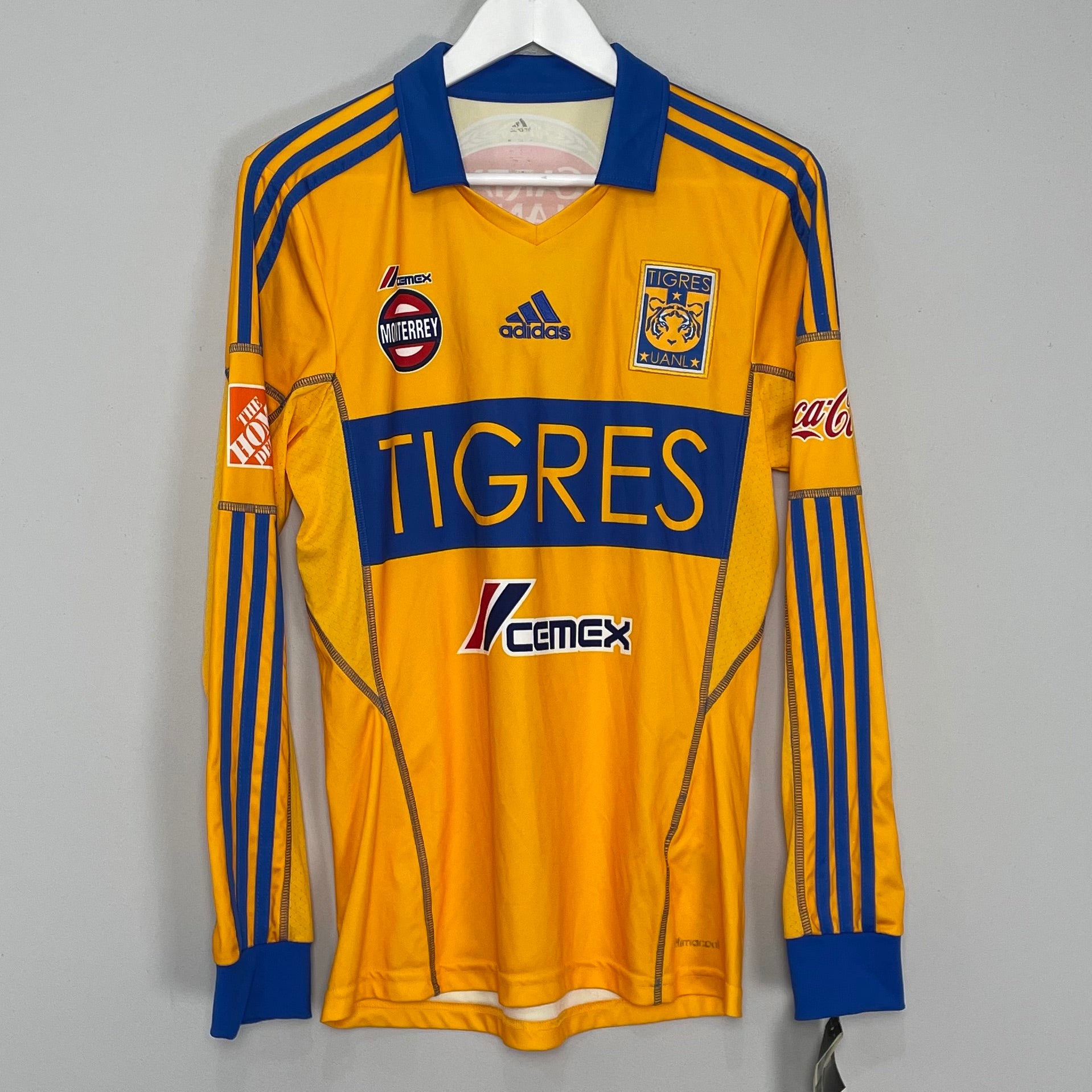 Shop 2013/14 TIGRES *BNWT* L/S HOME SHIRT (S) ADIDAS, classic football shirts, vintage football shirts & retro soccer jerseys at Cult Kits