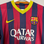 Shop 2013/14 BARCELONA MESSI #10 HOME SHIRT (M) NIKE, classic football shirts, vintage football shirts & retro soccer jerseys at Cult Kits