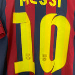 Shop 2013/14 BARCELONA MESSI #10 HOME SHIRT (M) NIKE, classic football shirts, vintage football shirts & retro soccer jerseys at Cult Kits