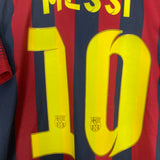 Shop 2013/14 BARCELONA MESSI #10 HOME SHIRT (M) NIKE, classic football shirts, vintage football shirts & retro soccer jerseys at Cult Kits