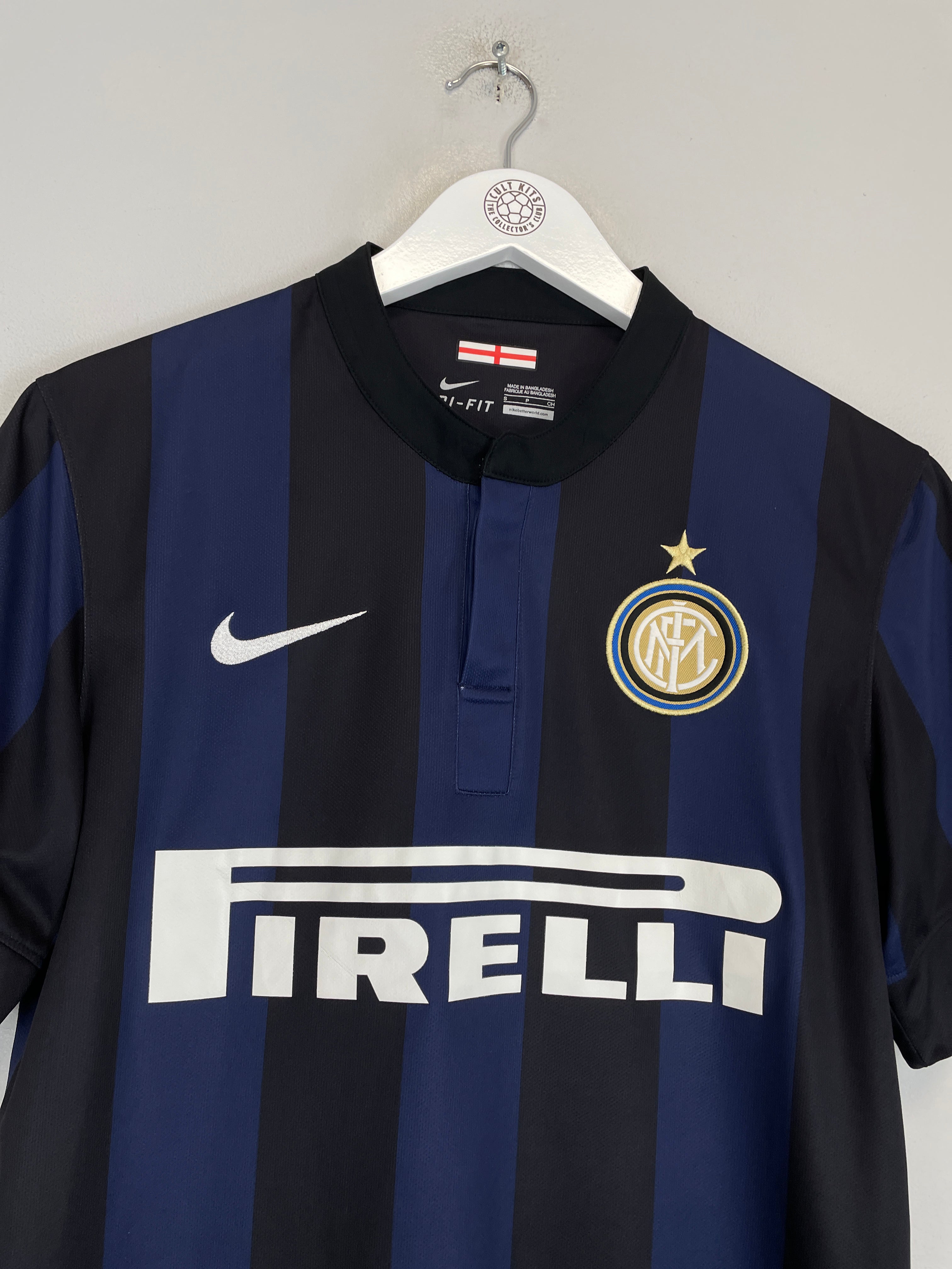 Shop 2013/14 INTER MILAN HOME SHIRT (S) NIKE, classic football shirts, vintage football shirts & retro soccer jerseys at Cult Kits