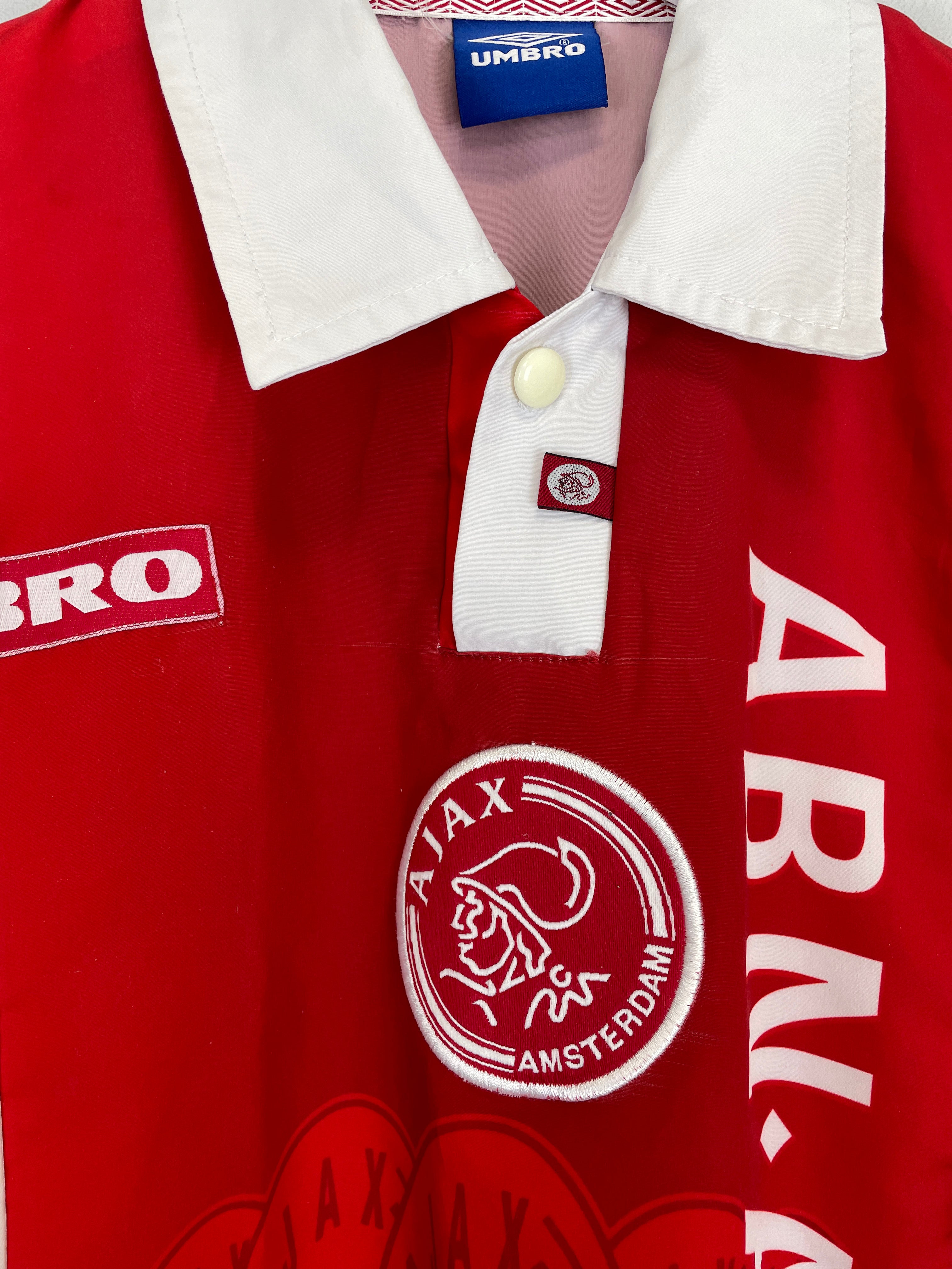 Shop 1997/98 AJAX HOME SHIRT (L) UMBRO, classic football shirts, vintage football shirts & retro soccer jerseys at Cult Kits
