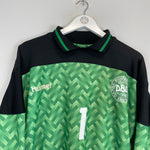 Shop 1989/92 DENMARK SCHMEICHEL #1 GK SHIRT (L) HUMMEL, classic football shirts, vintage football shirts & retro soccer jerseys at Cult Kits