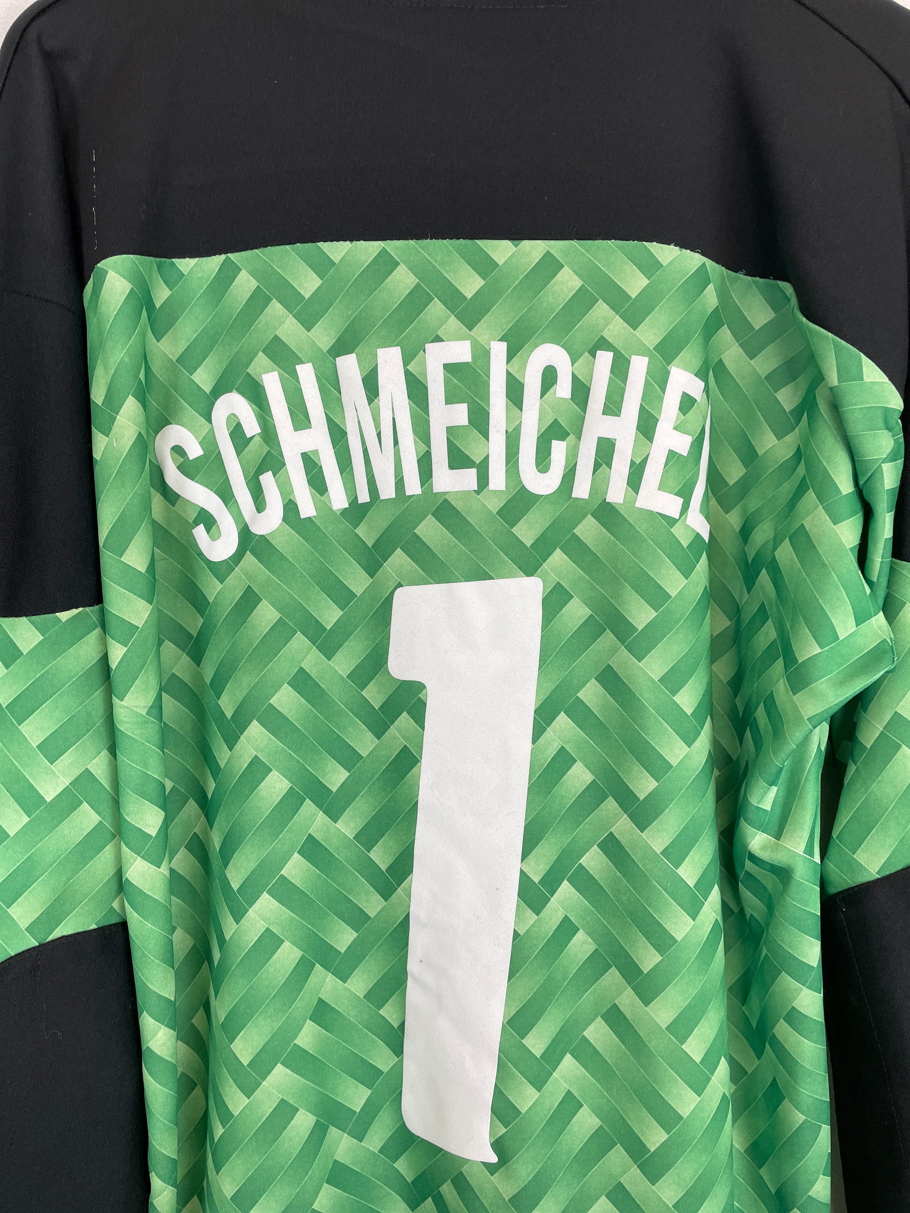 Shop 1989/92 DENMARK SCHMEICHEL #1 GK SHIRT (L) HUMMEL, classic football shirts, vintage football shirts & retro soccer jerseys at Cult Kits