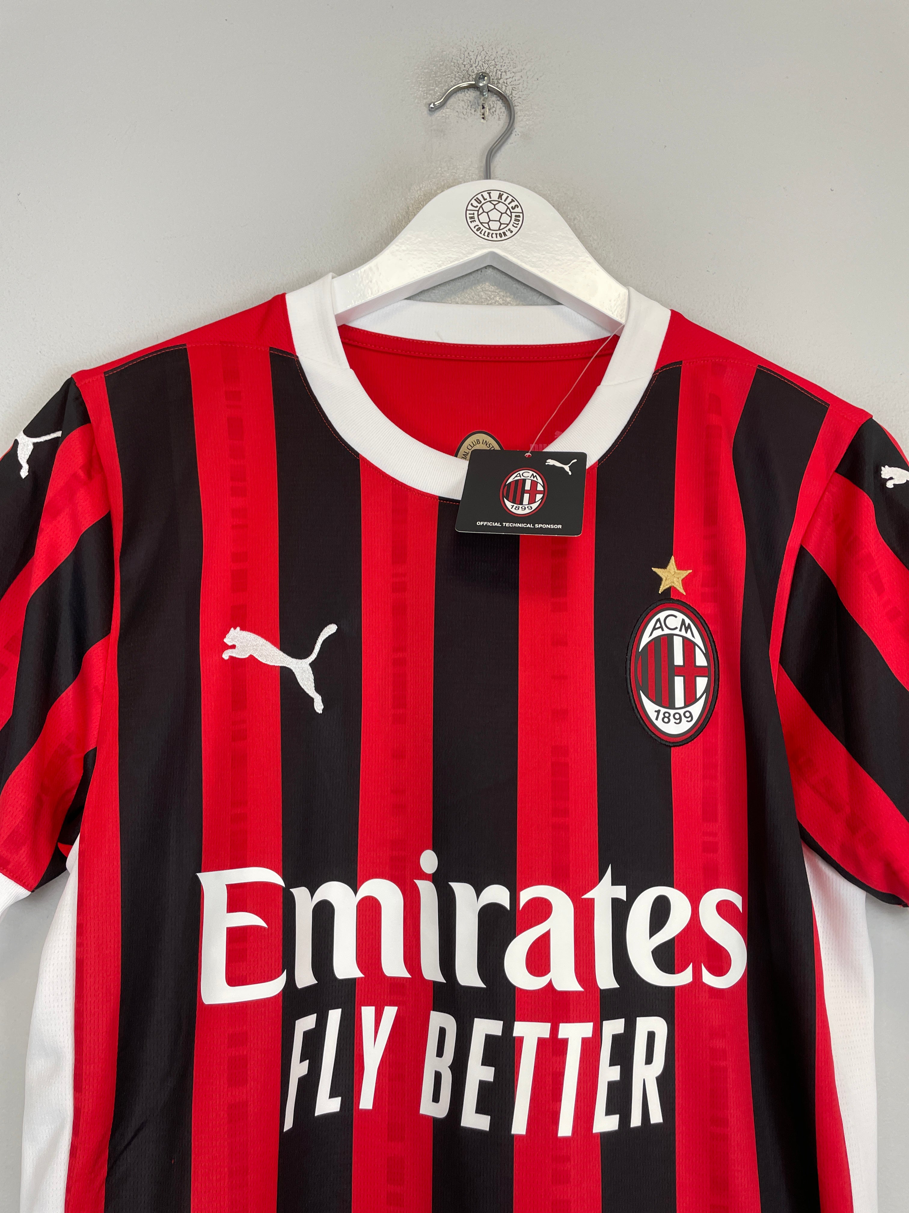 Shop 2024/25 AC MILAN *BNWT* HOME SHIRT (S) PUMA, classic football shirts, vintage football shirts & retro soccer jerseys at Cult Kits