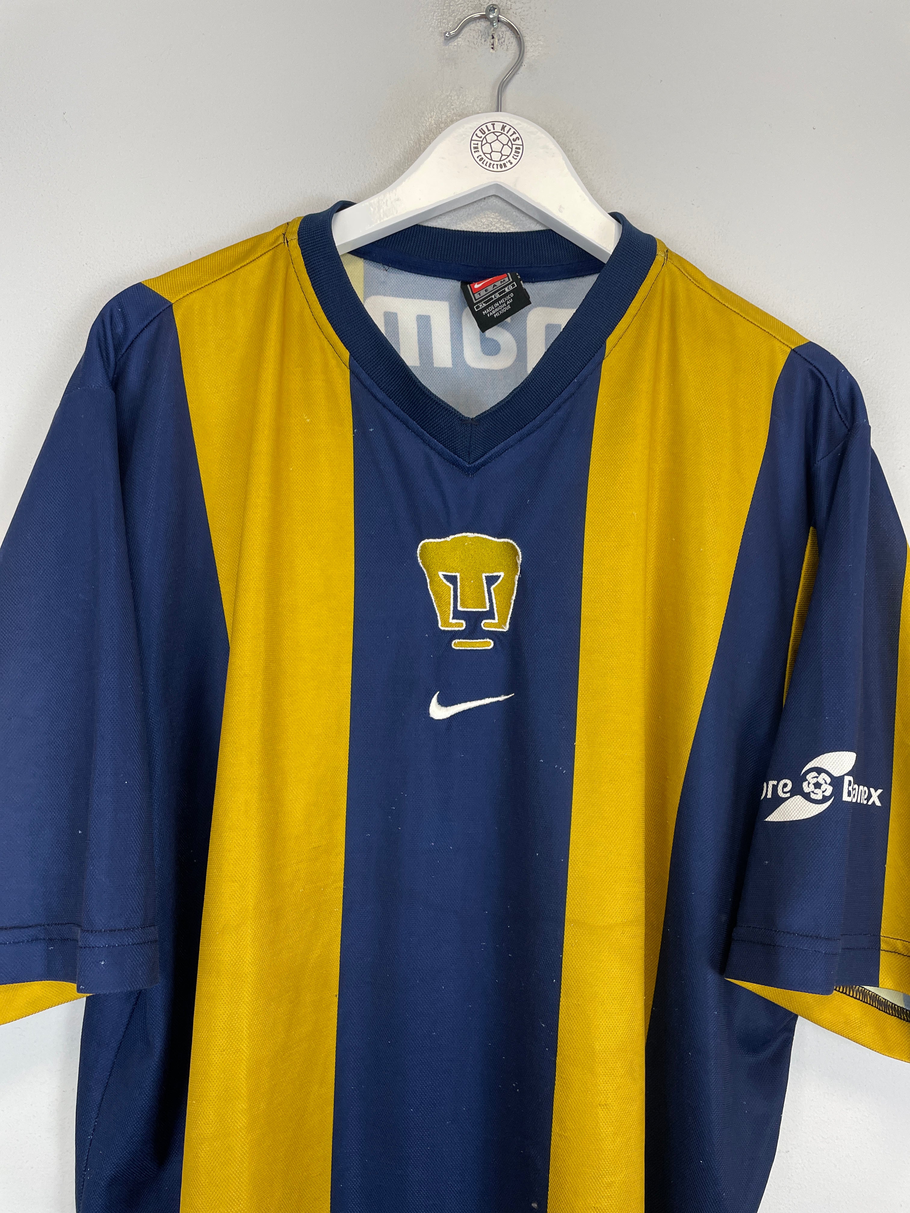 Shop 2000/01 UNAM PUMAS #15 HOME SHIRT (XL) NIKE, classic football shirts, vintage football shirts & retro soccer jerseys at Cult Kits
