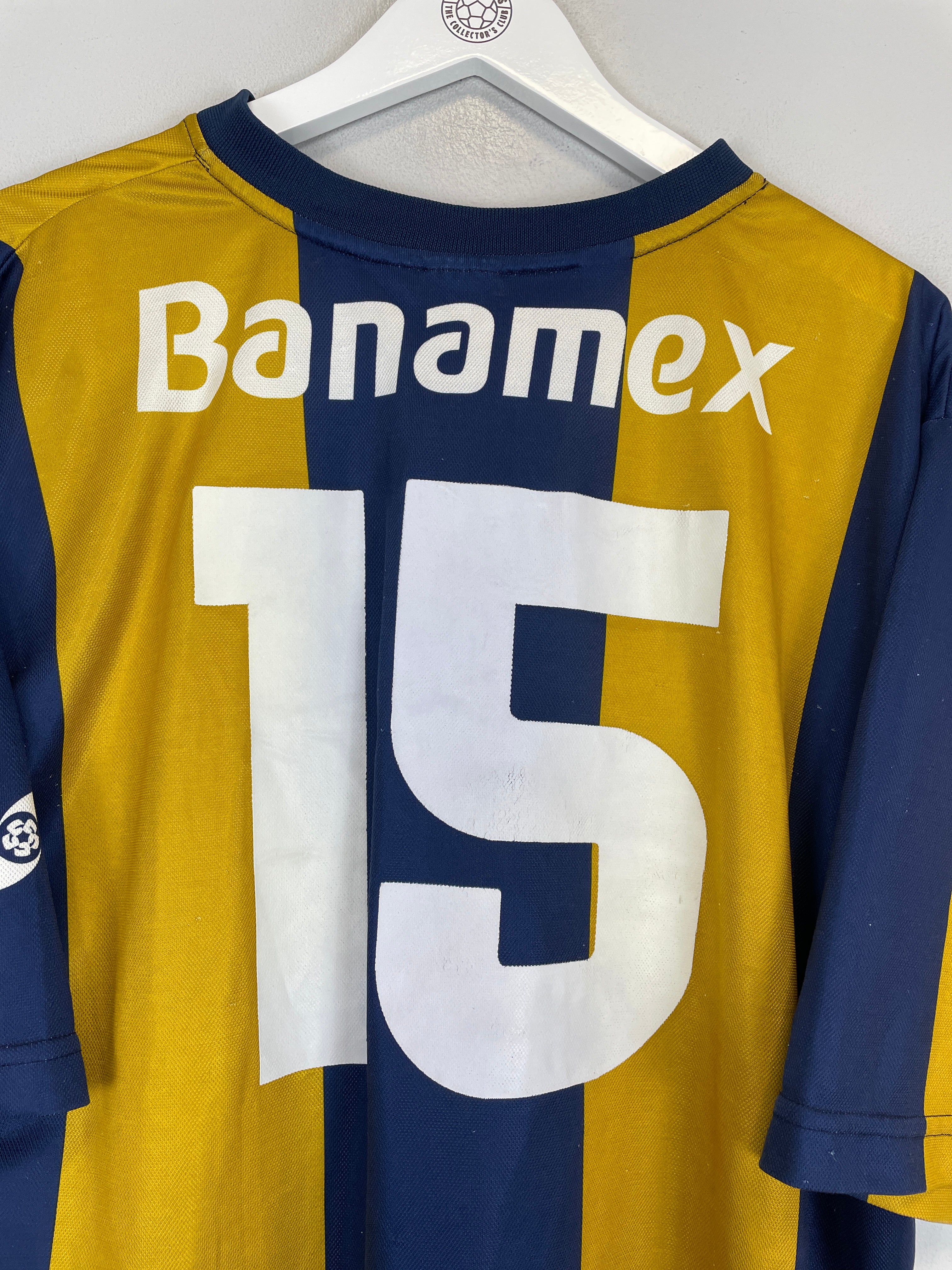 Shop 2000/01 UNAM PUMAS #15 HOME SHIRT (XL) NIKE, classic football shirts, vintage football shirts & retro soccer jerseys at Cult Kits