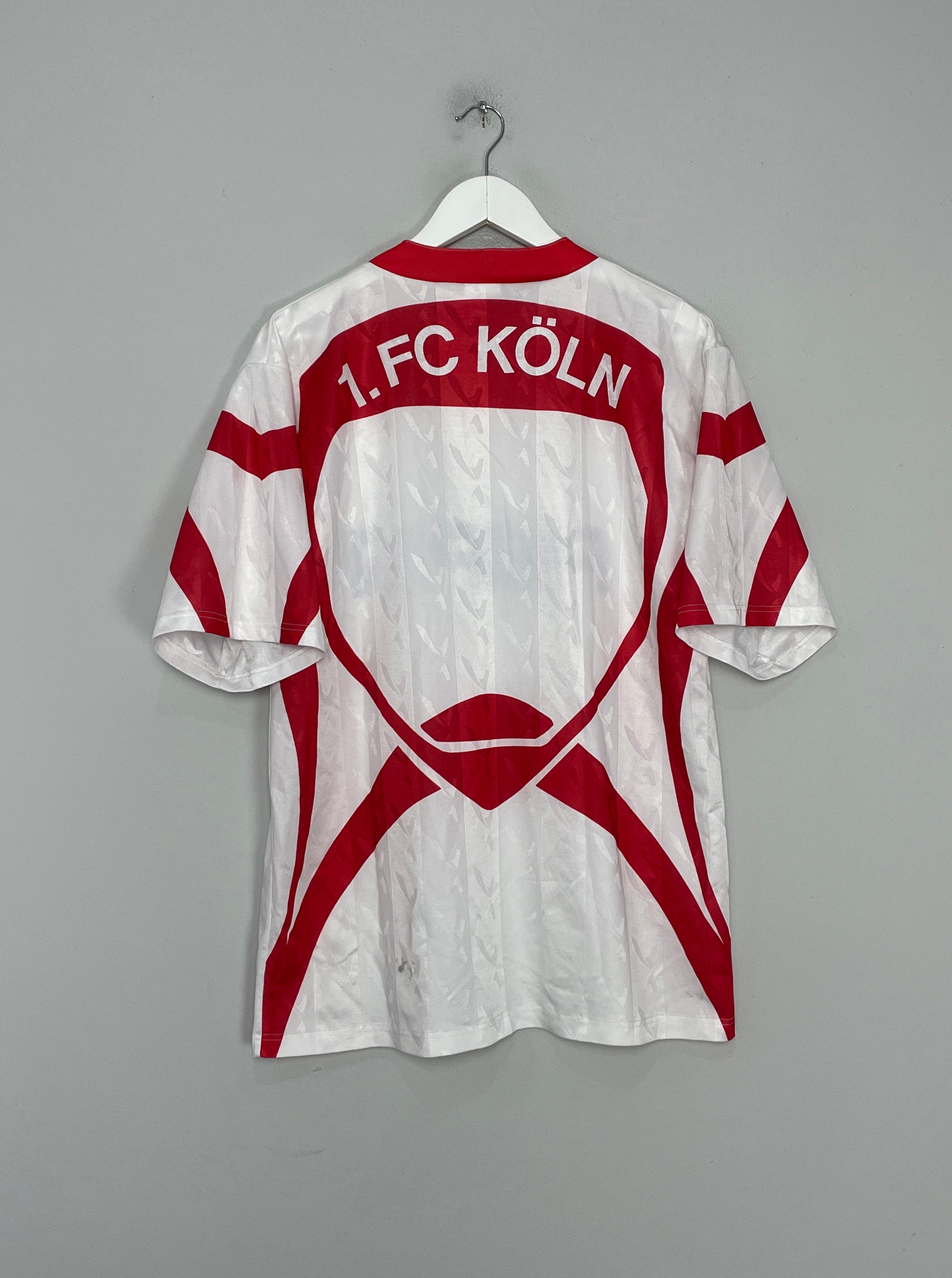 Shop 1993/94 FC KOLN *SIGNED* HOME SHIRT (M) PUMA, classic football shirts, vintage football shirts & retro soccer jerseys at Cult Kits