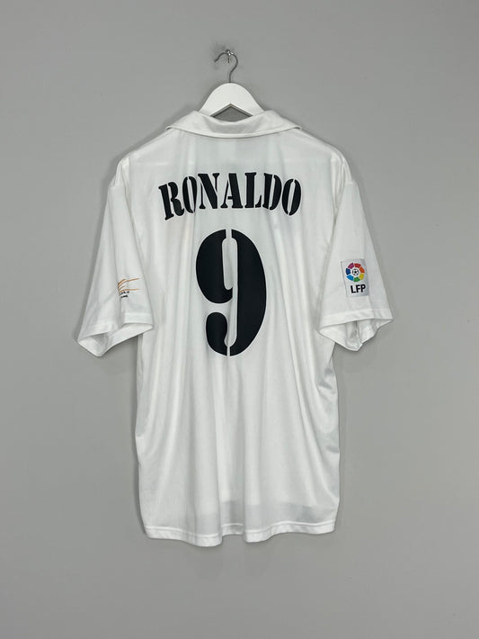 2001/02 REAL MADRID RONALDO #9 HOME SHIRT (XL) ADIDAS