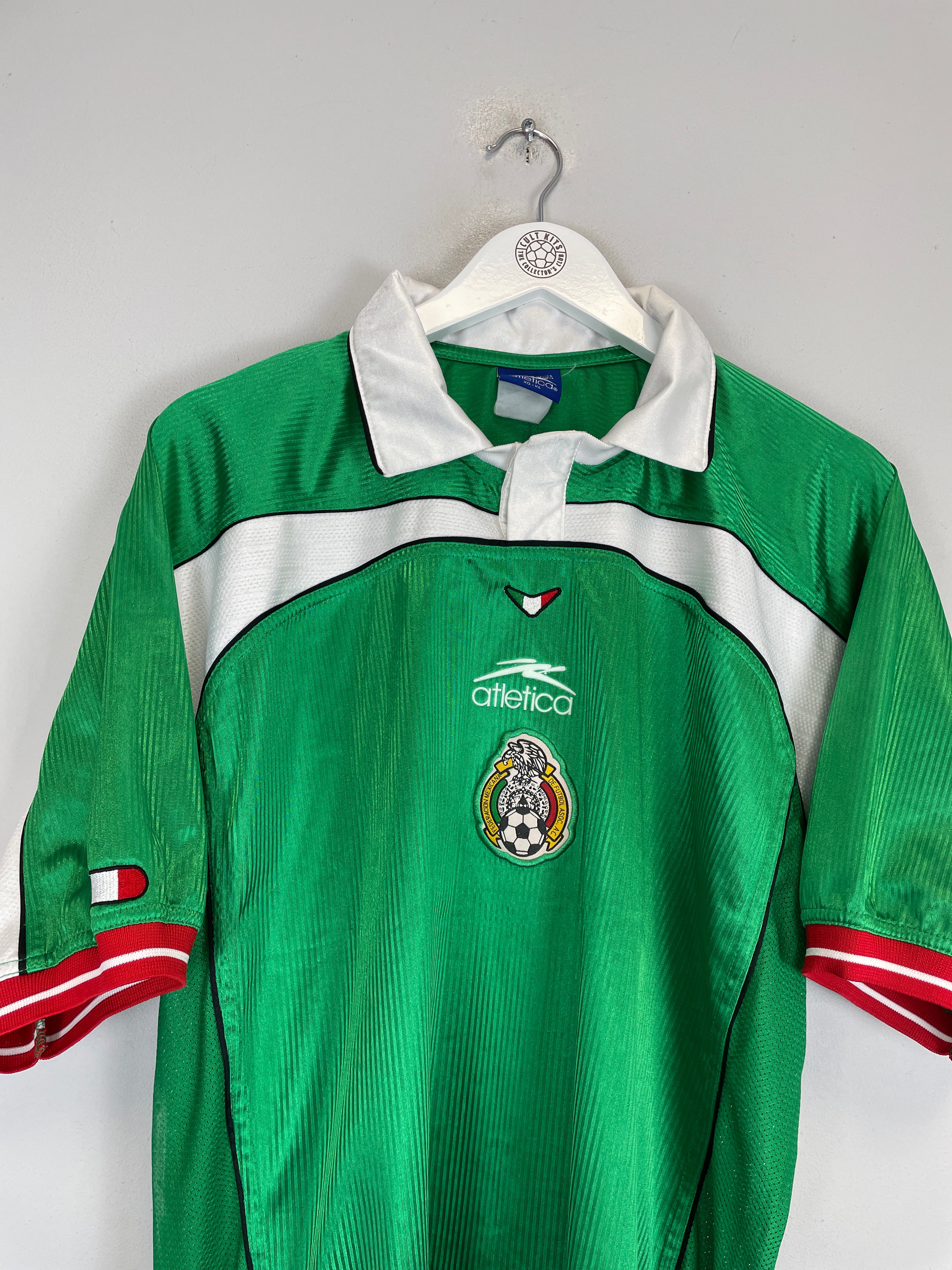 Shop 2000/01 MEXICO HOME SHIRT (XL) ATLETICA, classic football shirts, vintage football shirts & retro soccer jerseys at Cult Kits
