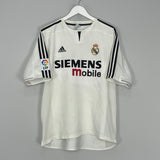 Shop 2003/04 REAL MADRID RONALDO #9 HOME SHIRT (L) ADIDAS, classic football shirts, vintage football shirts & retro soccer jerseys at Cult Kits