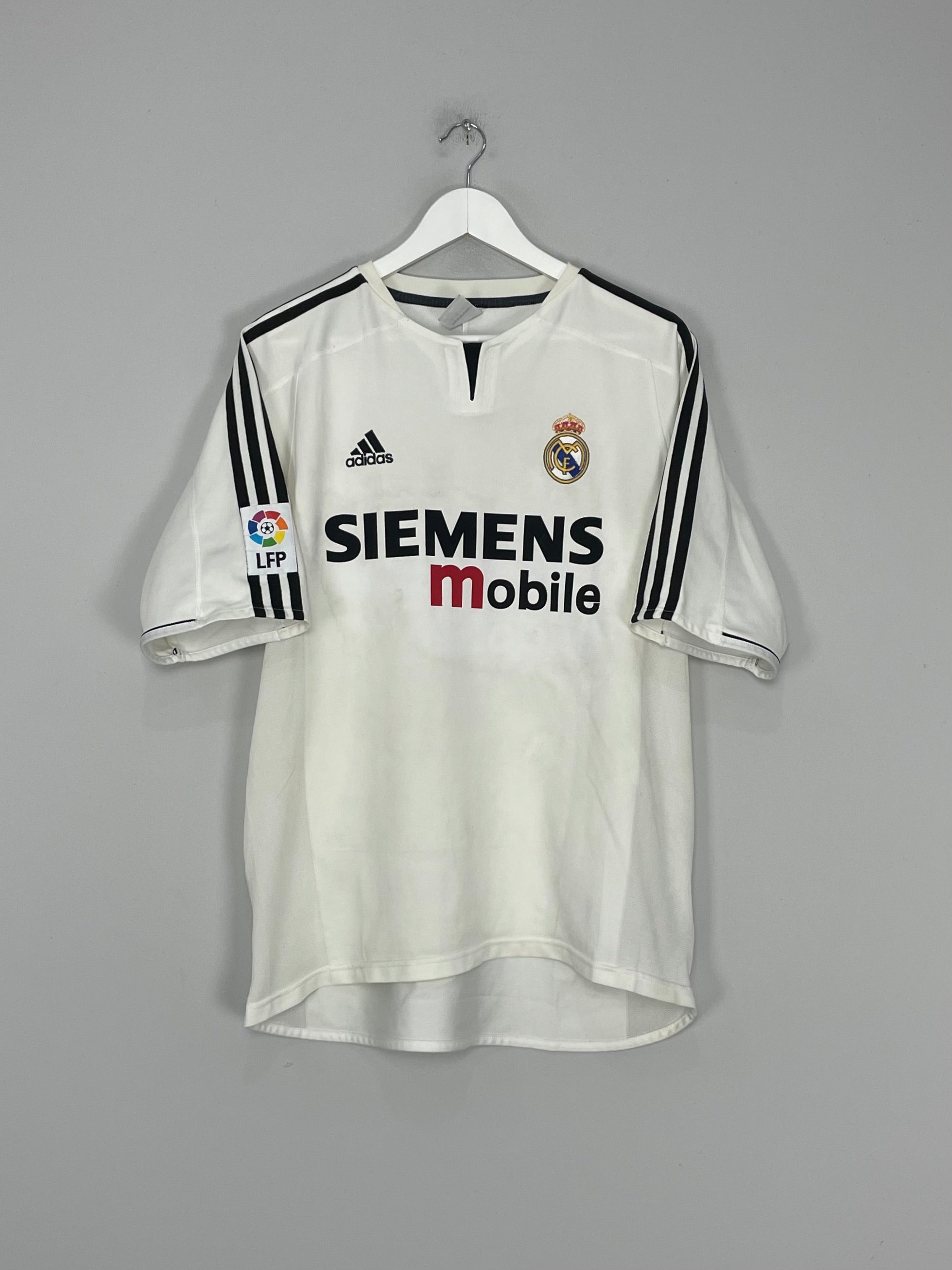 Shop 2003/04 REAL MADRID RONALDO #9 HOME SHIRT (L) ADIDAS, classic football shirts, vintage football shirts & retro soccer jerseys at Cult Kits