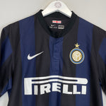 Shop 2013/14 INTER MILAN HOME SHIRT (M) NIKE, classic football shirts, vintage football shirts & retro soccer jerseys at Cult Kits