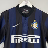 Shop 2013/14 INTER MILAN HOME SHIRT (M) NIKE, classic football shirts, vintage football shirts & retro soccer jerseys at Cult Kits