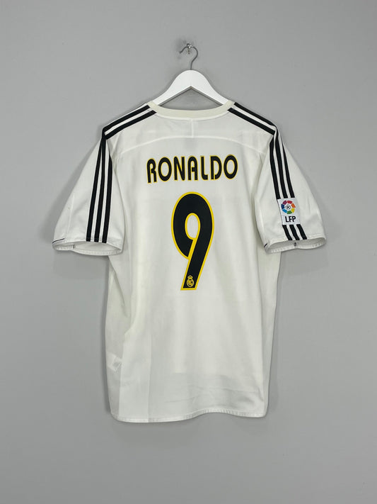 2003/04 REAL MADRID RONALDO #9 HOME SHIRT (L) ADIDAS