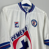 Shop 1999/00 CRUZ AZUL AWAY SHIRT (XL) FILA, classic football shirts, vintage football shirts & retro soccer jerseys at Cult Kits