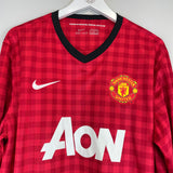 2012/13 MANCHESTER UNITED ROONEY #10 L/S HOME SHIRT (XL) NIKE