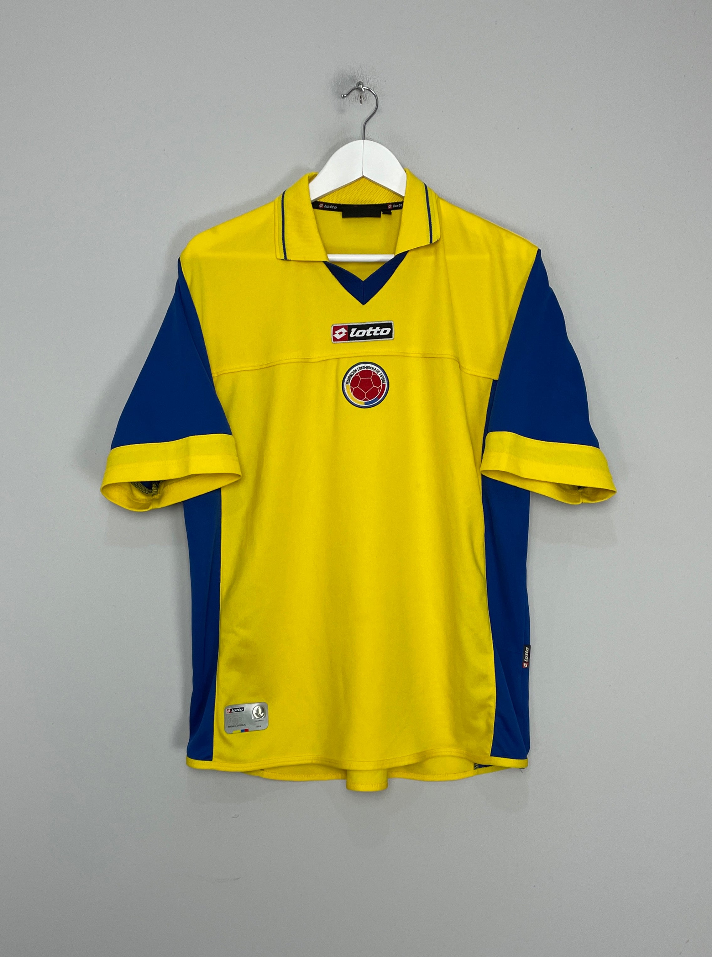 Shop 2003/04 COLOMBIA HOME SHIRT (XL) LOTTO, classic football shirts, vintage football shirts & retro soccer jerseys at Cult Kits