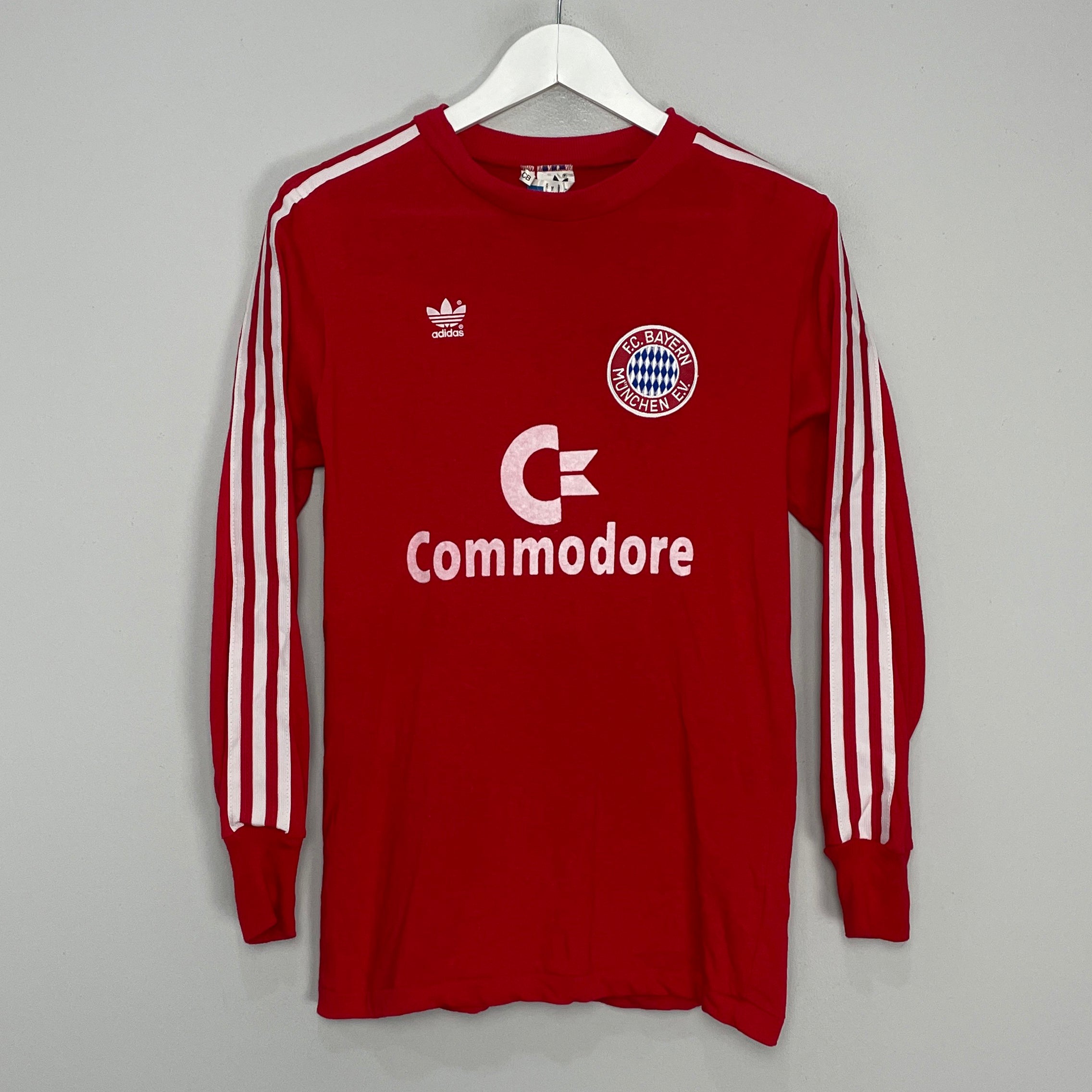 Shop 1989/91 BAYERN MUNICH L/S HOME SHIRT (M) ADIDAS, classic football shirts, vintage football shirts & retro soccer jerseys at Cult Kits