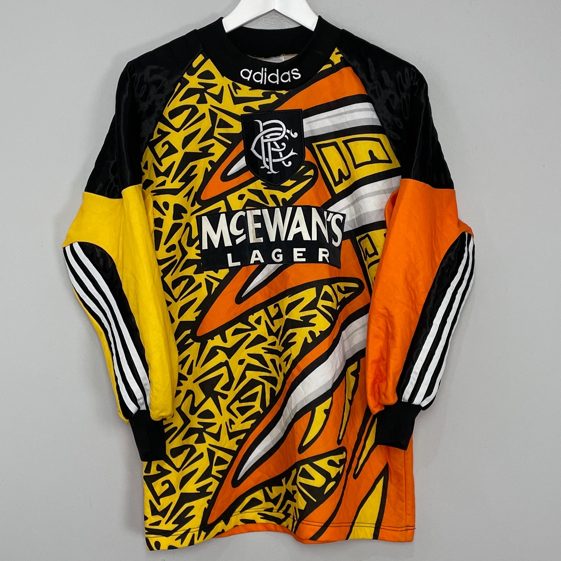 Shop 1995/96 RANGERS GK SHIRT (S) ADIDAS, classic football shirts, vintage football shirts & retro soccer jerseys at Cult Kits