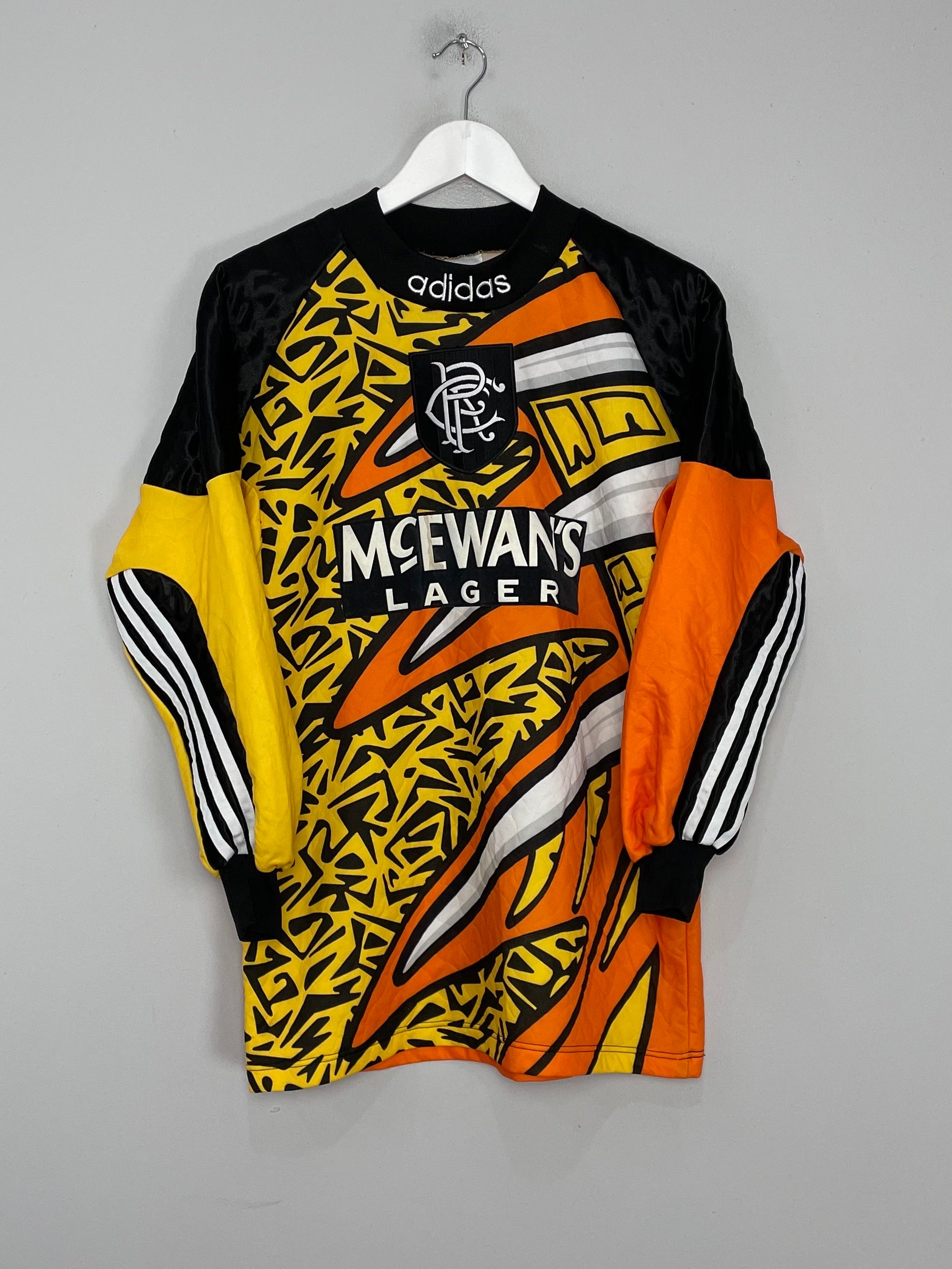 Shop 1995/96 RANGERS GK SHIRT (S) ADIDAS, classic football shirts, vintage football shirts & retro soccer jerseys at Cult Kits