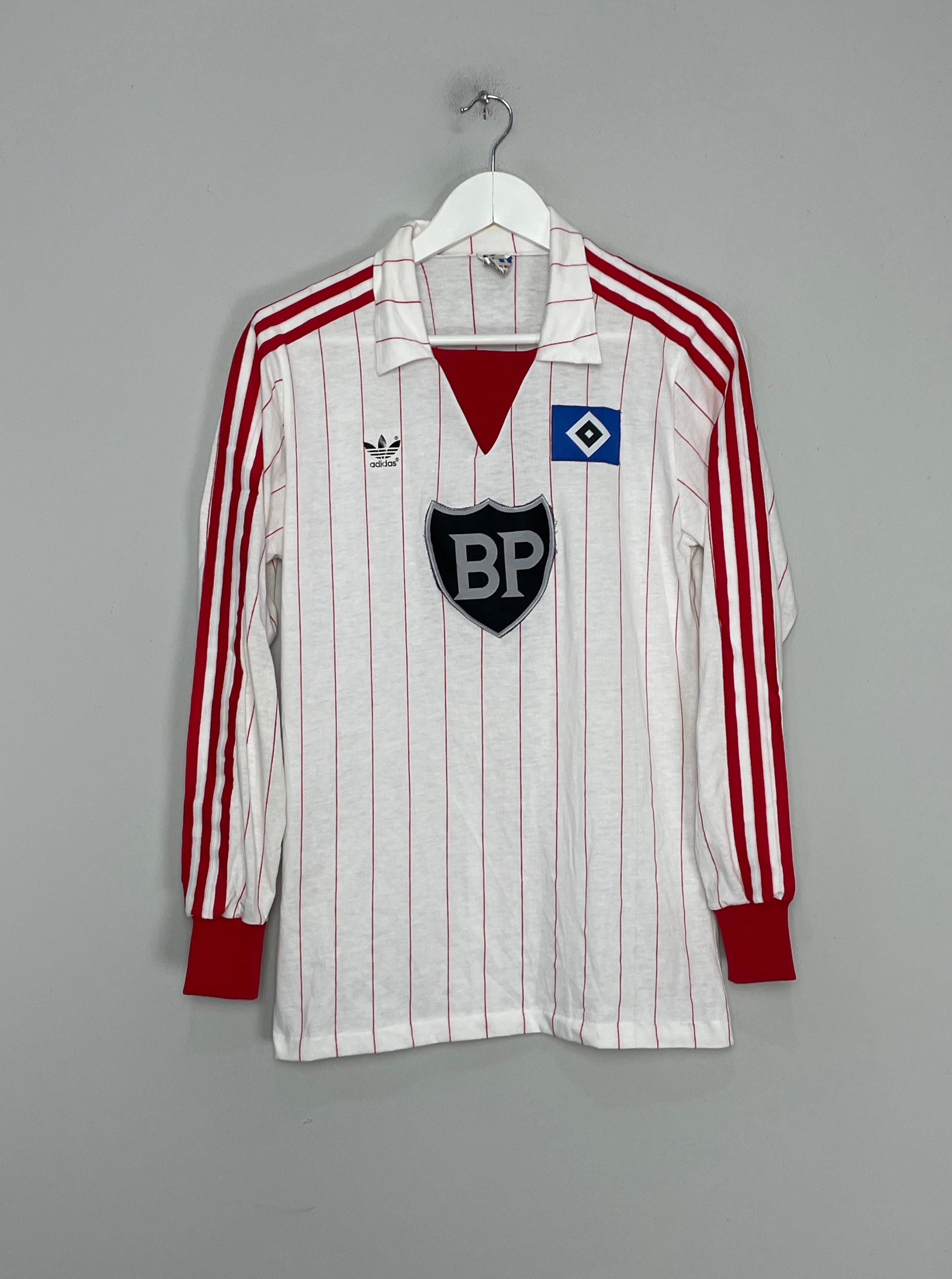 Shop 1981/83 HAMBURG L/S HOME SHIRT (M) ADIDAS, classic football shirts, vintage football shirts & retro soccer jerseys at Cult Kits