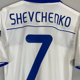 2010/12 DYNAMO KYIV SHEVCHENKO #7 E/L HOME SHIRT (M) ADIDAS