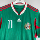 2010 MEXICO C.VELA #11 HOME SHIRT (M) ADIDAS