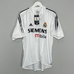 Shop 2003/04 REAL MADRID ZIDANE #5 *BNWT* HOME SHIRT (L) ADIDAS, classic football shirts, vintage football shirts & retro soccer jerseys at Cult Kits