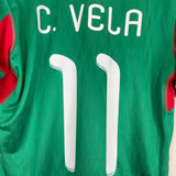 2010 MEXICO C.VELA #11 HOME SHIRT (M) ADIDAS
