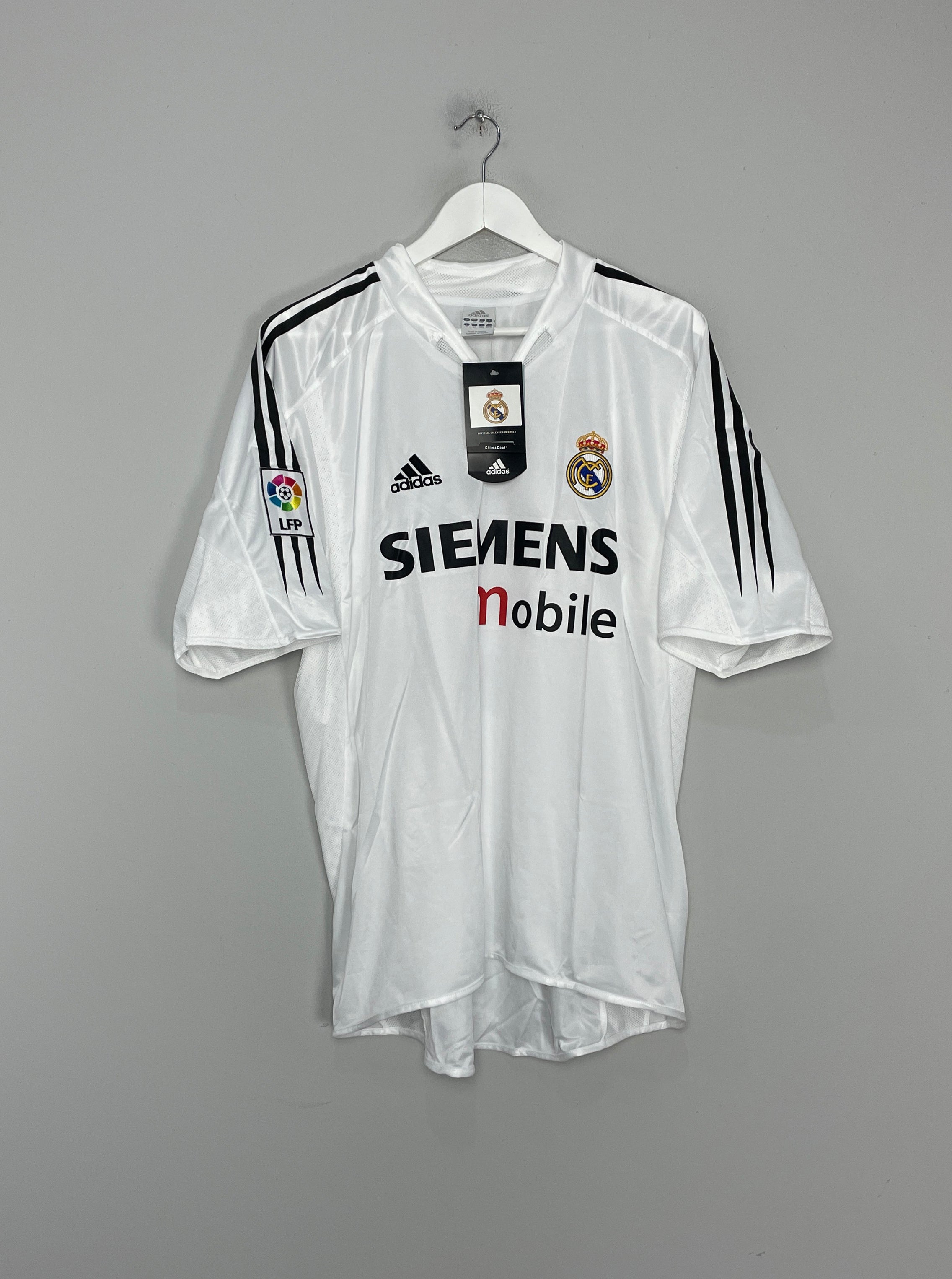 Shop 2003/04 REAL MADRID R.CARLOS #3 *BNWT* HOME SHIRT (XL) ADIDAS, classic football shirts, vintage football shirts & retro soccer jerseys at Cult Kits