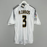 Shop 2003/04 REAL MADRID R.CARLOS #3 *BNWT* HOME SHIRT (XL) ADIDAS, classic football shirts, vintage football shirts & retro soccer jerseys at Cult Kits