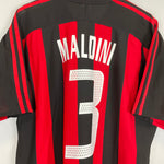 Shop 2003/04 AC MILAN MALDINI #3 HOME SHIRT (XL) ADIDAS, classic football shirts, vintage football shirts & retro soccer jerseys at Cult Kits
