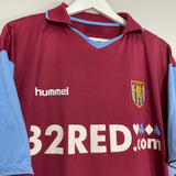 2006/07 ASTON VILLA PETROV #11 HOME SHIRT (M) HUMMEL