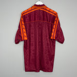 Shop 1995/96 ROMA HOME SHIRT (XL) ASICS, classic football shirts, vintage football shirts & retro soccer jerseys at Cult Kits