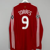 2008/10 LIVERPOOL TORRES #9 C/L L/S HOME SHIRT (XXL) ADIDAS