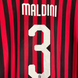 Shop 2019/20 AC MILAN MALDINI #3 HOME SHIRT (M) PUMA, classic football shirts, vintage football shirts & retro soccer jerseys at Cult Kits